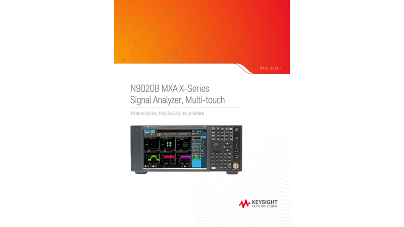 N9020B MXA X-Series Signal Analyzer, Multi-touch